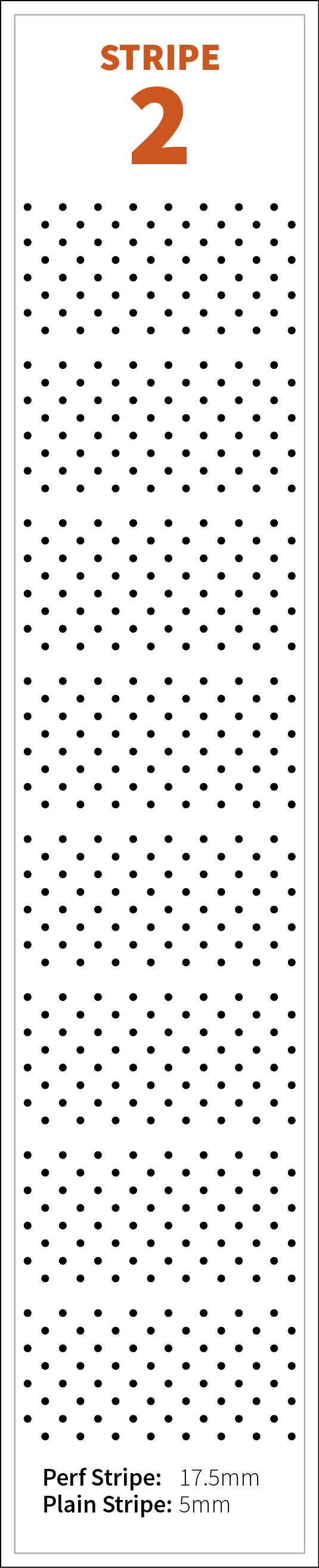 Pint Stripe Perforation Pattern 2